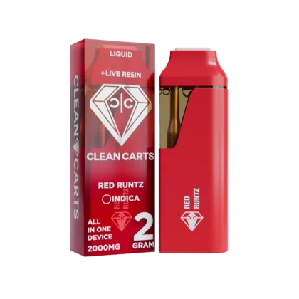 Red Runtz disposable vape featuring a sweet candy-like berry flavor profile with smooth vapor production, designed for a premium and flavorful vaping experience.