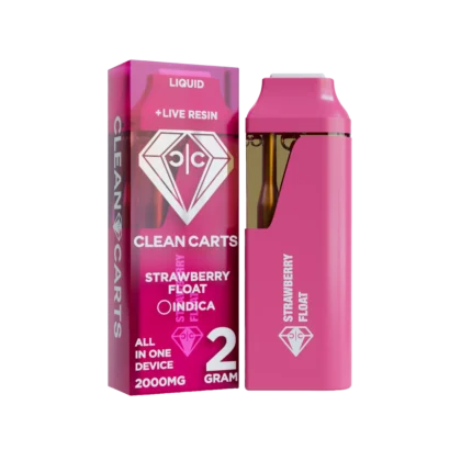 Strawberry Float disposable vape featuring a sweet strawberry flavor combined with creamy dessert notes, designed for smooth draws and a rich, refreshing vaping experience.