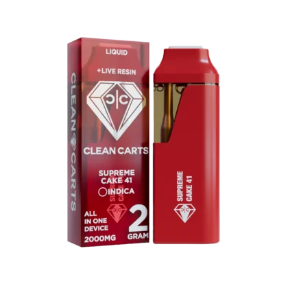 Supreme Cake 41 disposable vape featuring a sweet dessert flavor profile with creamy cake notes, smooth airflow, and consistent vapor production for a premium vaping experience.