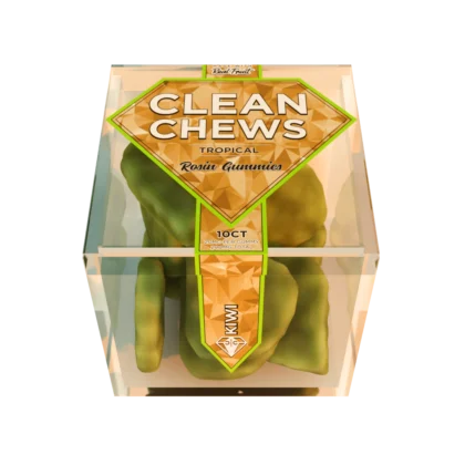Kiwi Clean Chews scented smoke odor eliminator candle with fresh kiwi fruit fragrance designed to remove smoke and lingering indoor odors.